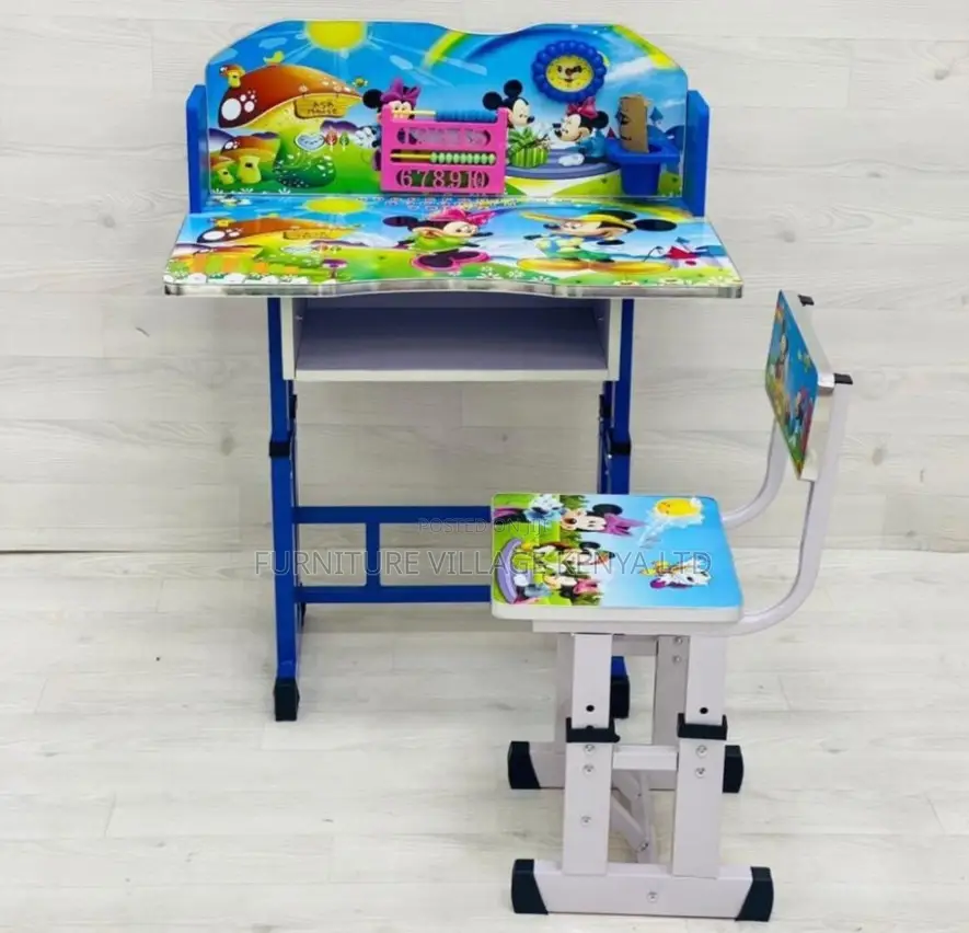 Kid's Furniture:Mickey Mouse Blue Kids' Playroom Desk Set