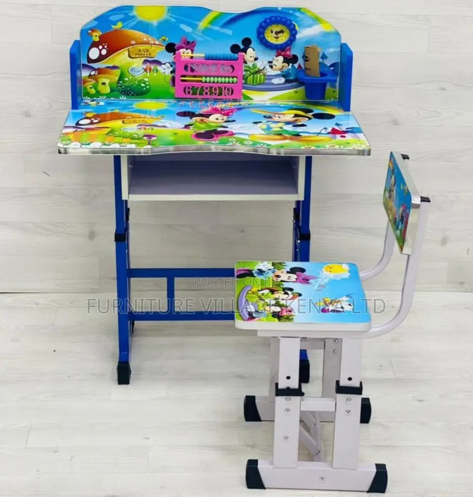 Kid's Furniture:Mickey Mouse Blue Kids' Playroom Desk Set