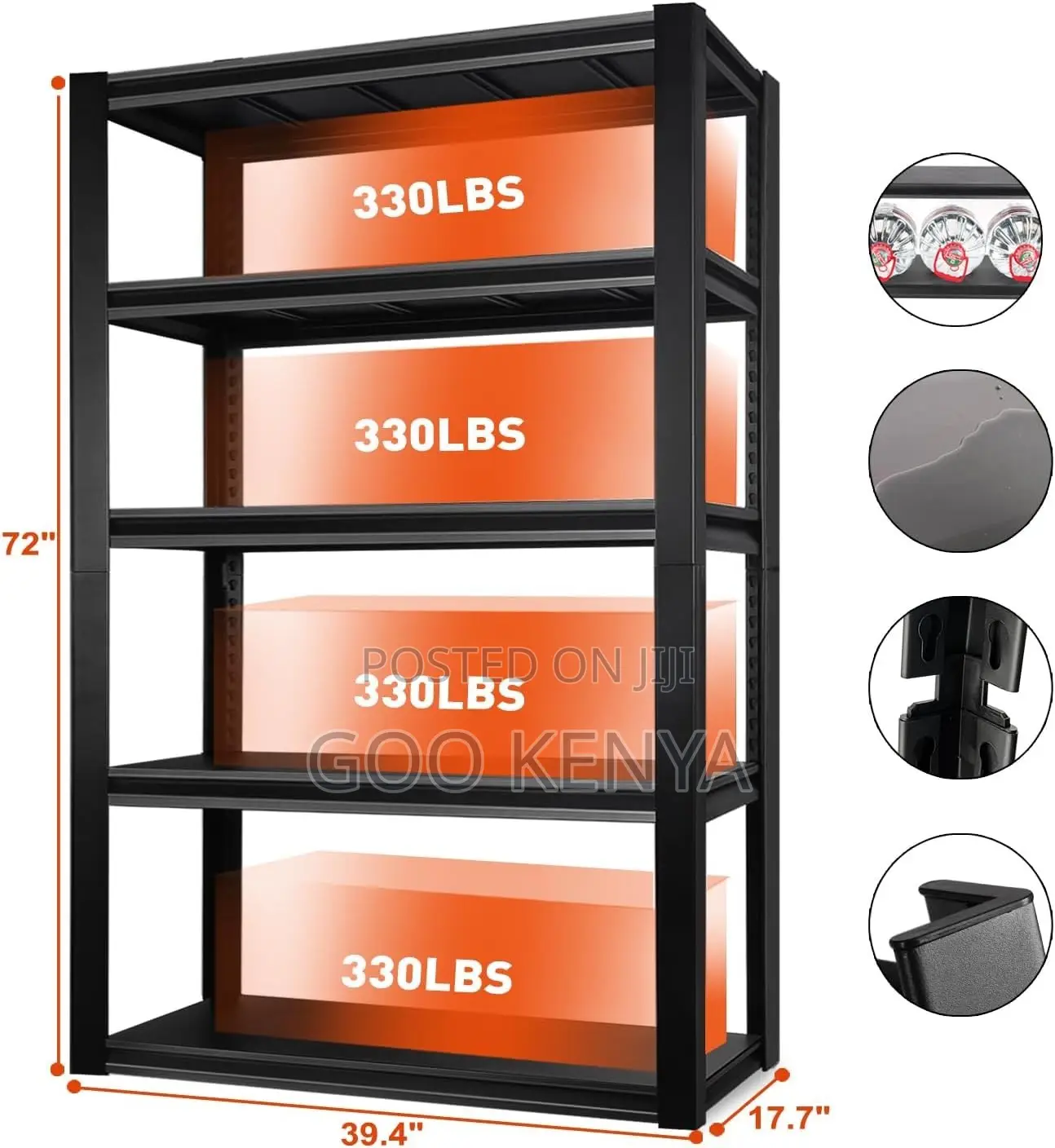 Office Cabinet Metallic Shelving Utility Rack