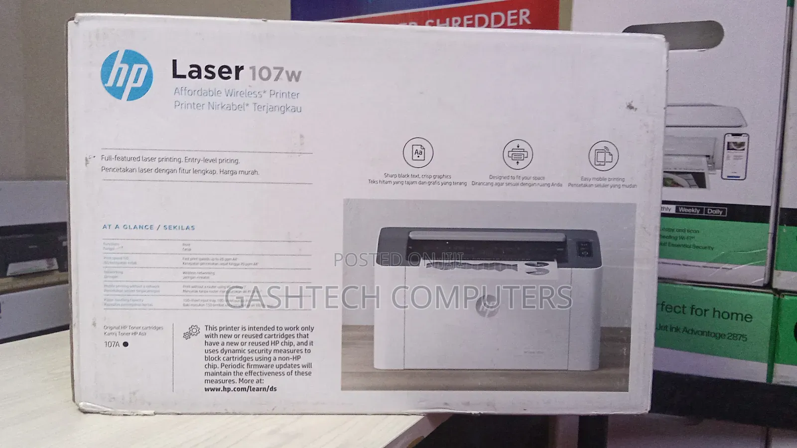 Brand New Hp 107w Wireless Printer