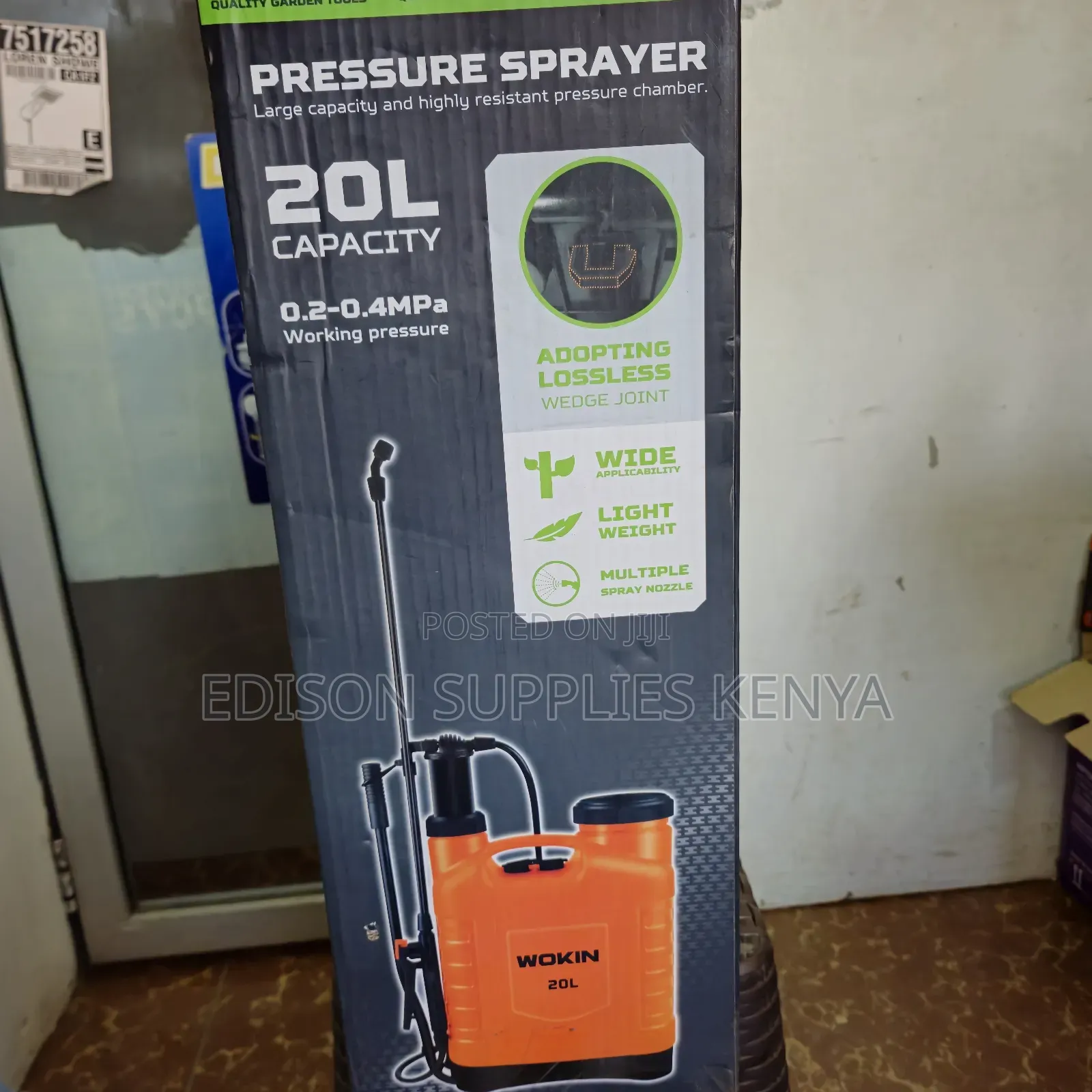 Wokin 20 Litres Knapsack Sprayer Pressure Backpack Sprayer