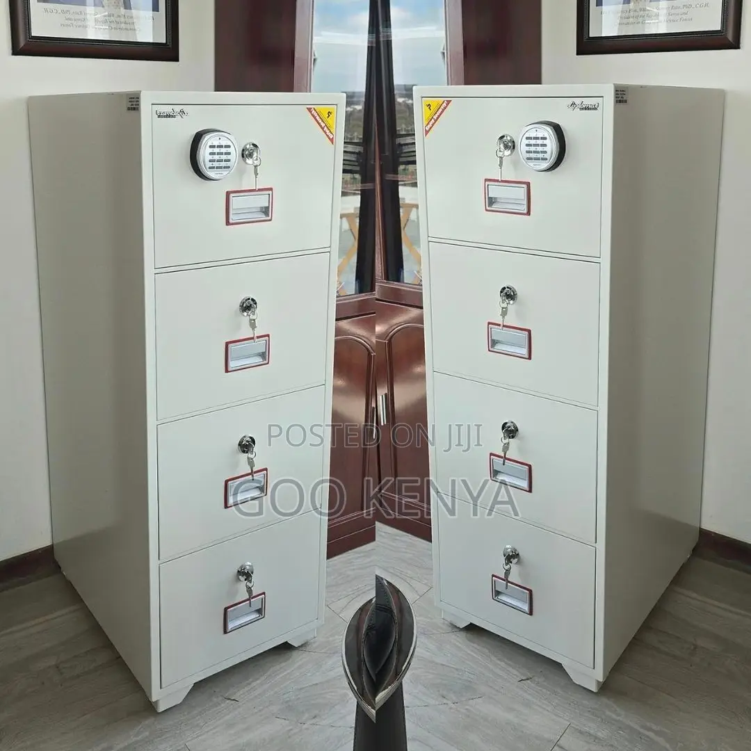 Fireproof Safebox ; 4-Drawer Diplomat Fireproof Cabinet