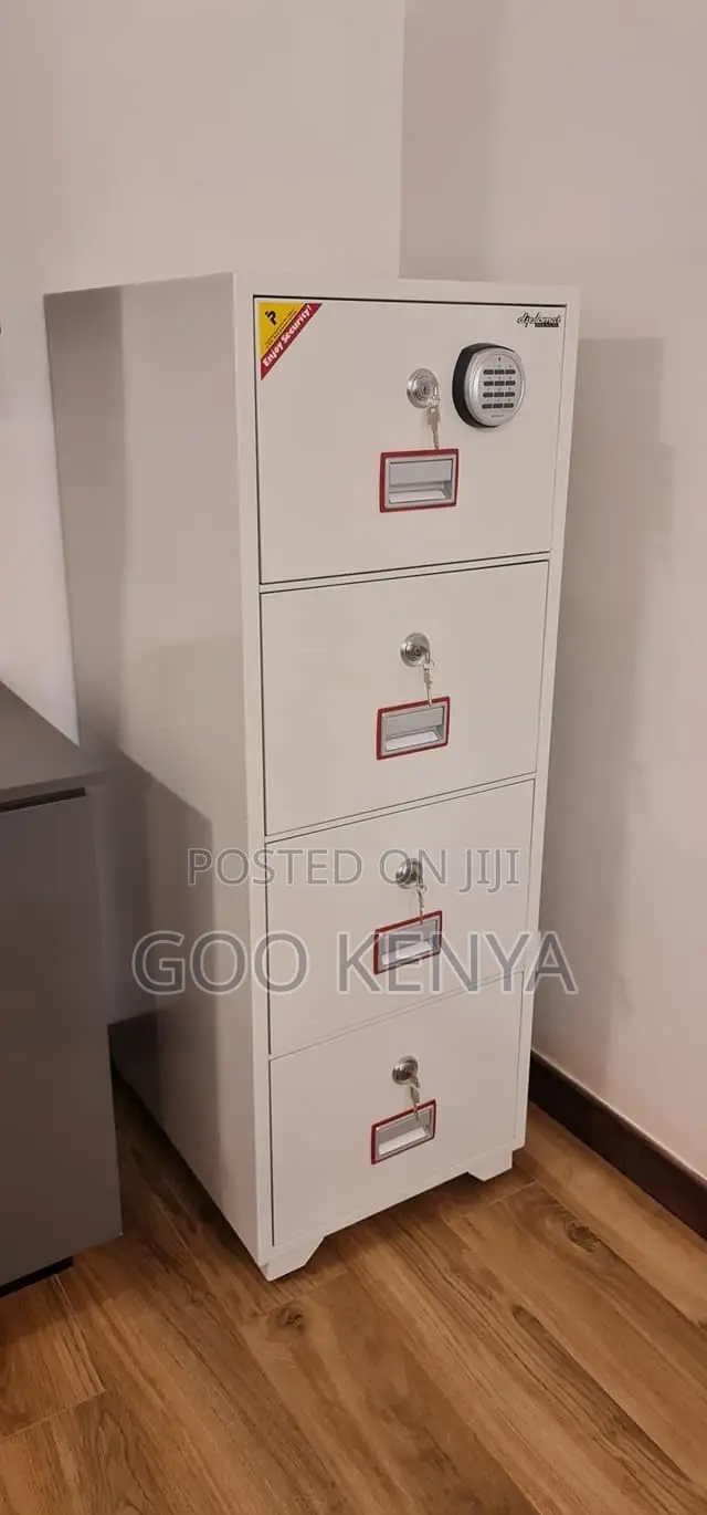 Fireproof Safebox ; 4-Drawer Diplomat Fireproof Cabinet