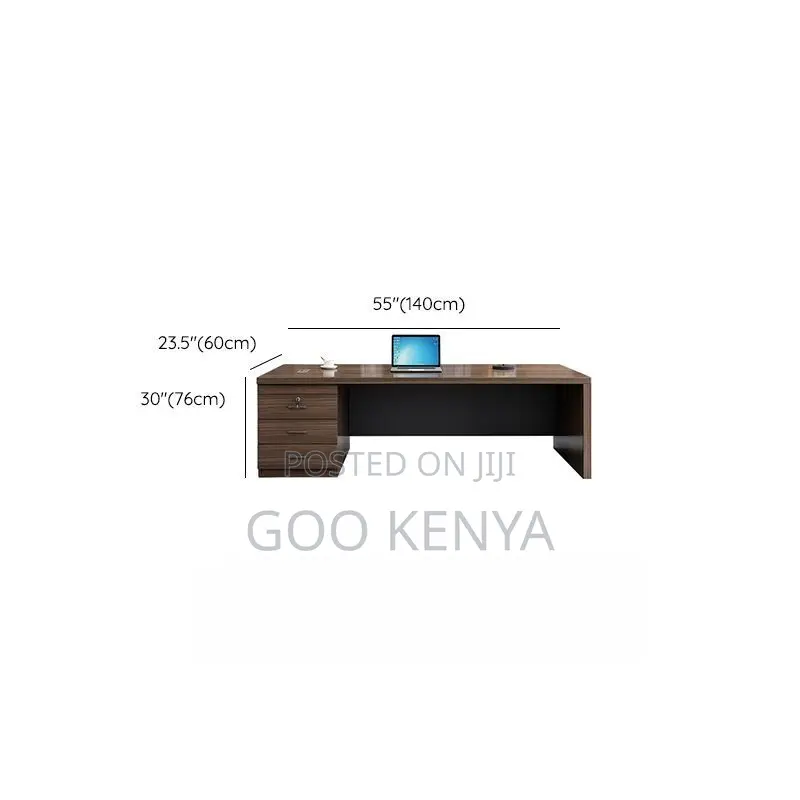 Office Desk ; 140cm Sleek Office Computer Desk