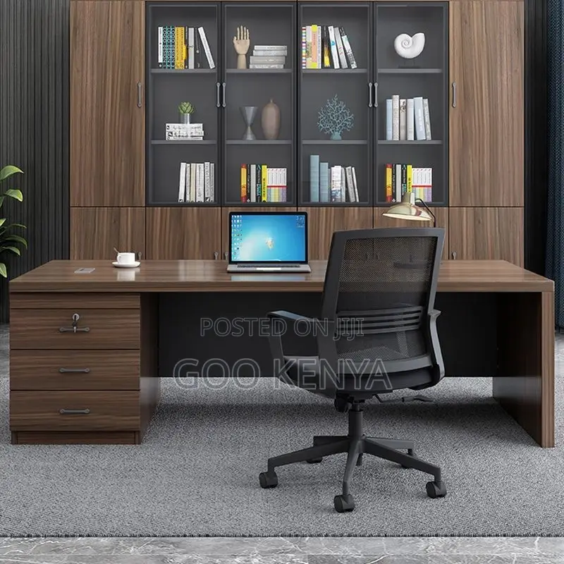 Office Desk ; 140cm Sleek Office Computer Desk