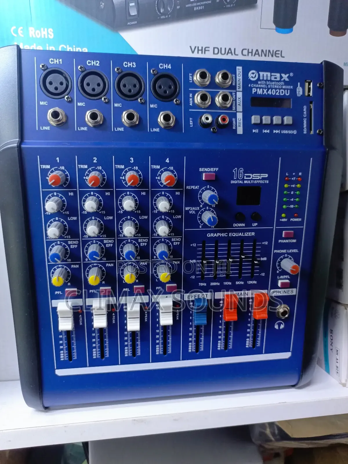 Powered Mixer Max 4 Channels
