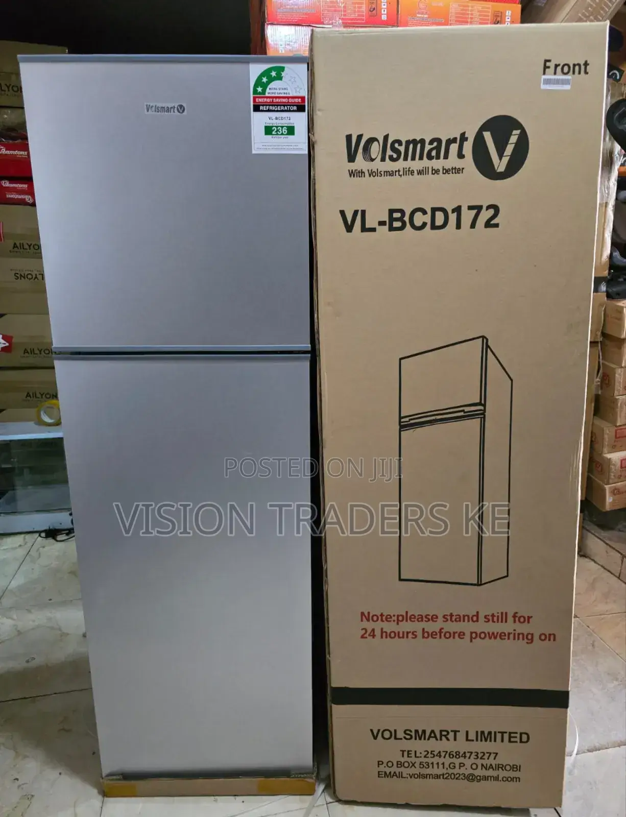 Volsmart Vl-Bcd172 Double Door Refrigerator