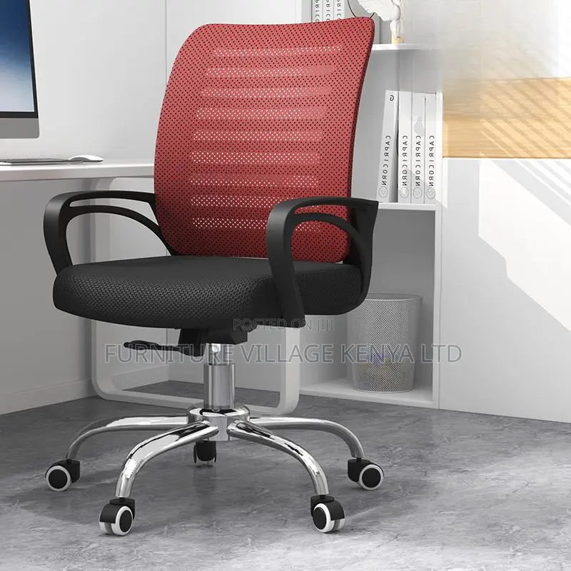 Office Chair: Ergonomically Designed Solid Back Mesh Chair