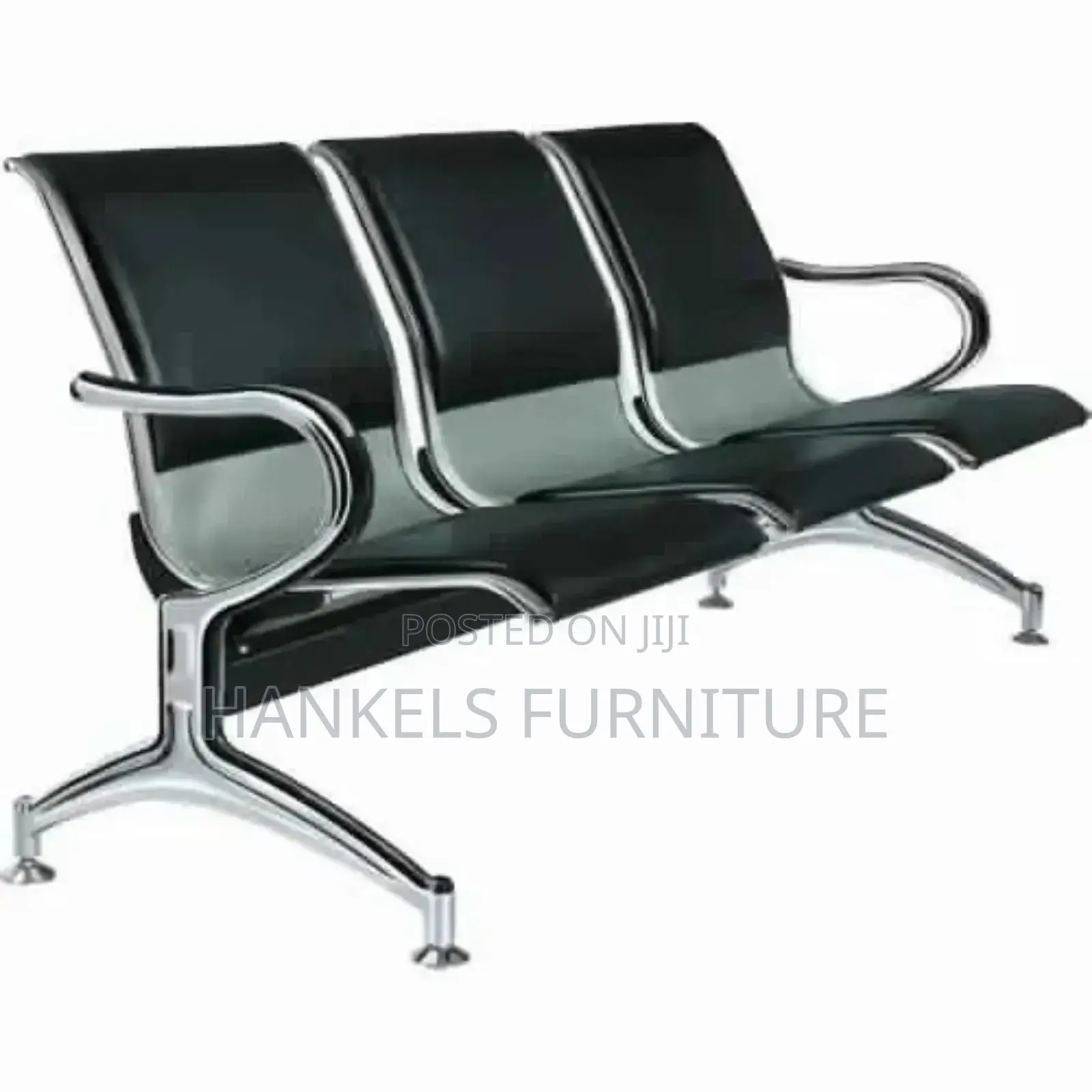 Padded Black Executive Link Chair