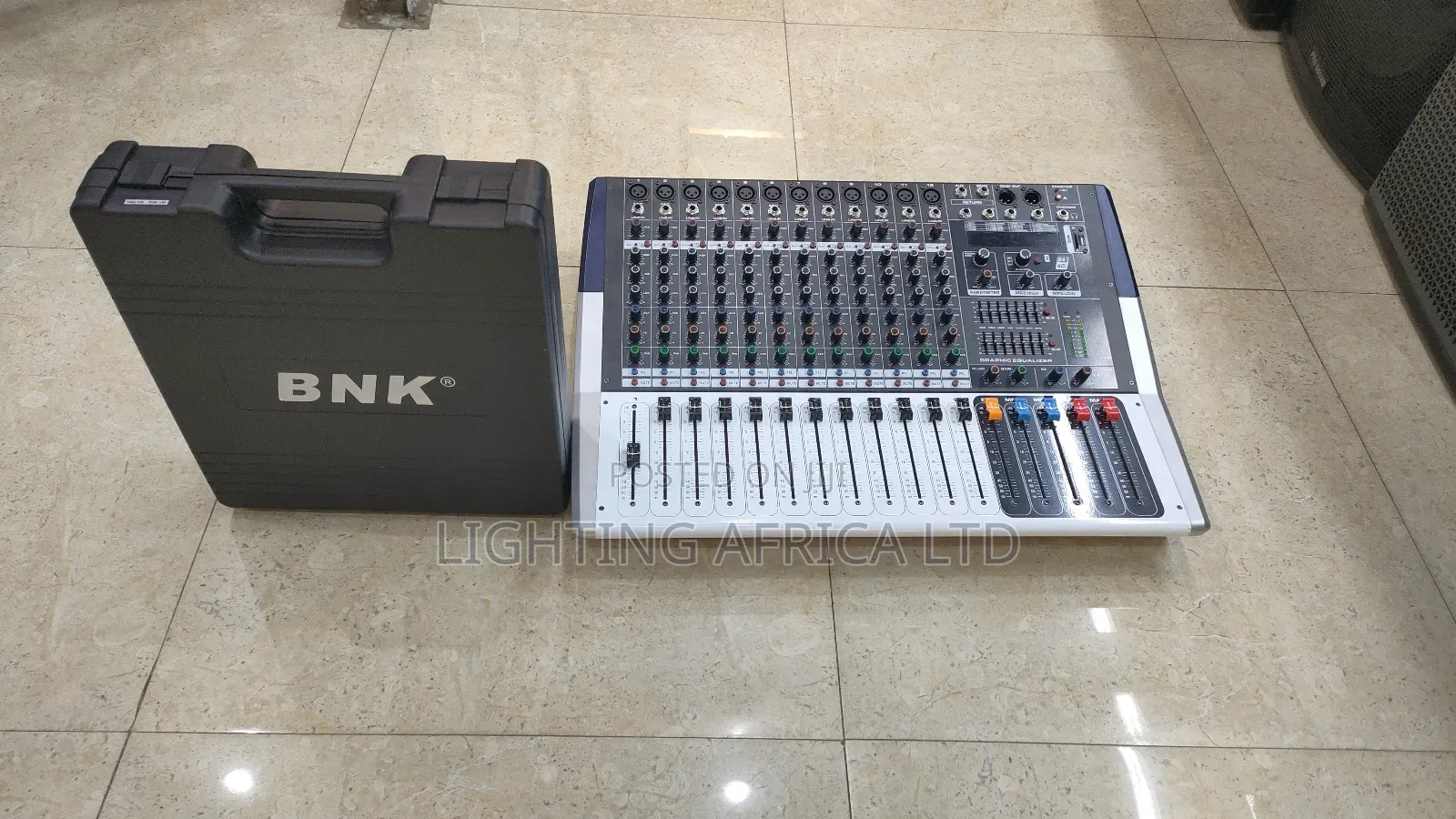 12 Channels Pro Mixer Powered With BNK Wireless Microphone