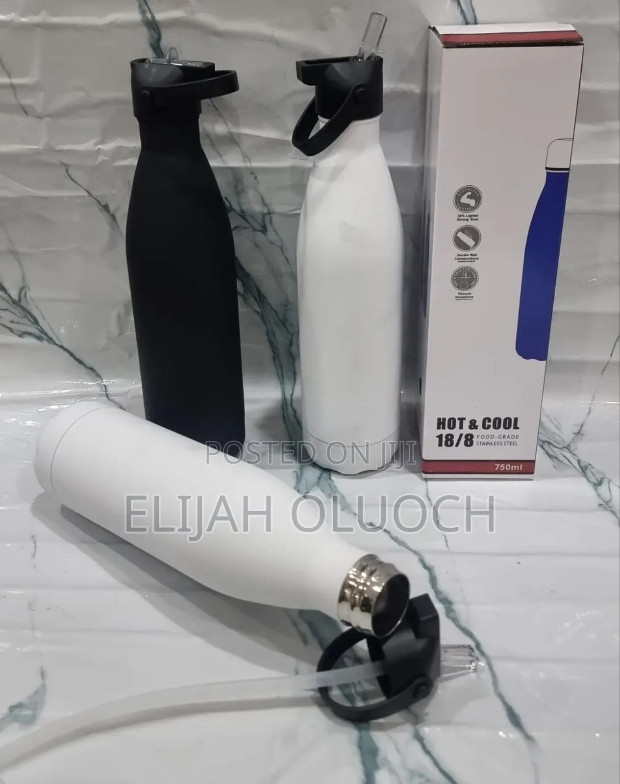 750ml Hot Cool Straw Thermocup Bottle