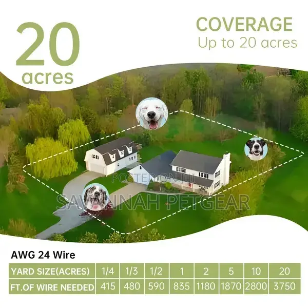 F600 in-Ground Wire Dog Training Fence System Dual Collar