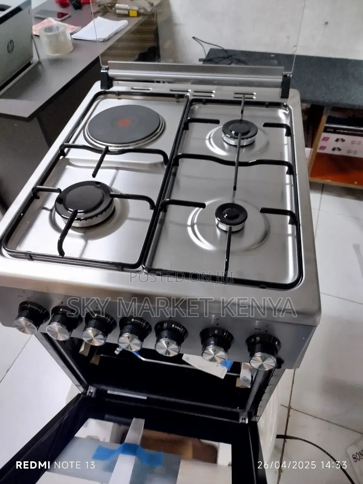Beko Standing Cooker 50×60cm 3 Gas 1 Electric