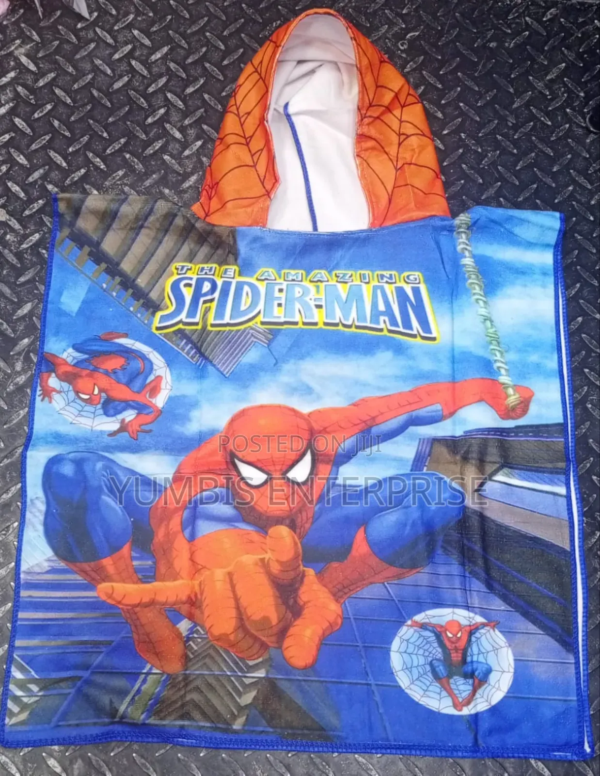 Spider Man Kids Cartoon Themed Hooded Towels