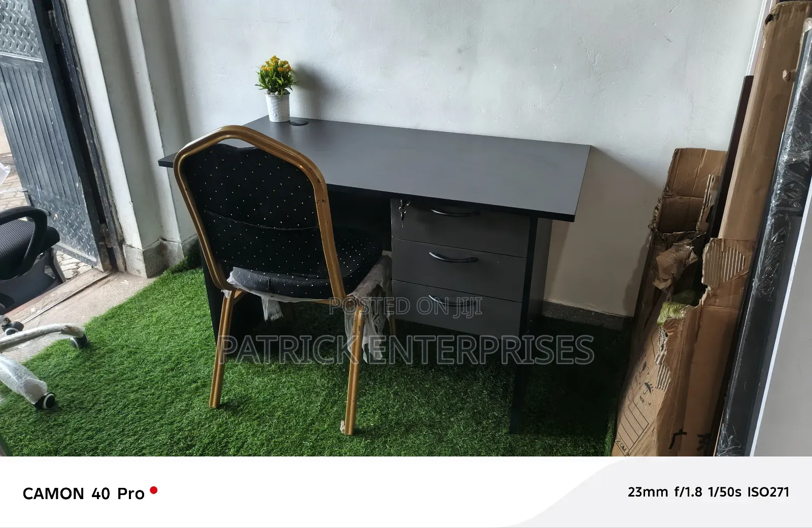 1.2 Mtrs Office/ Study Desk+ Banquet Study Chair