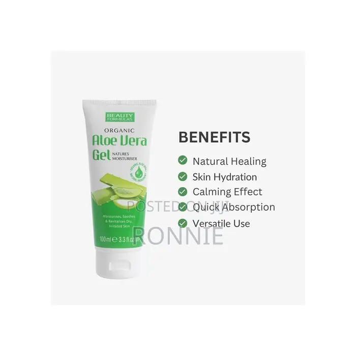Beauty Formulas Organic Aloe Vera Gel Natural Moisturiser