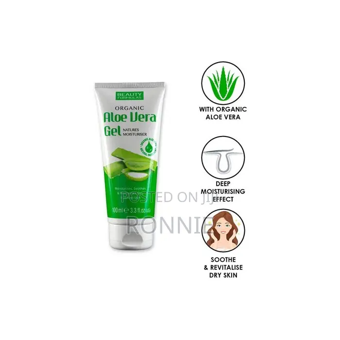 Beauty Formulas Organic Aloe Vera Gel Natural Moisturiser