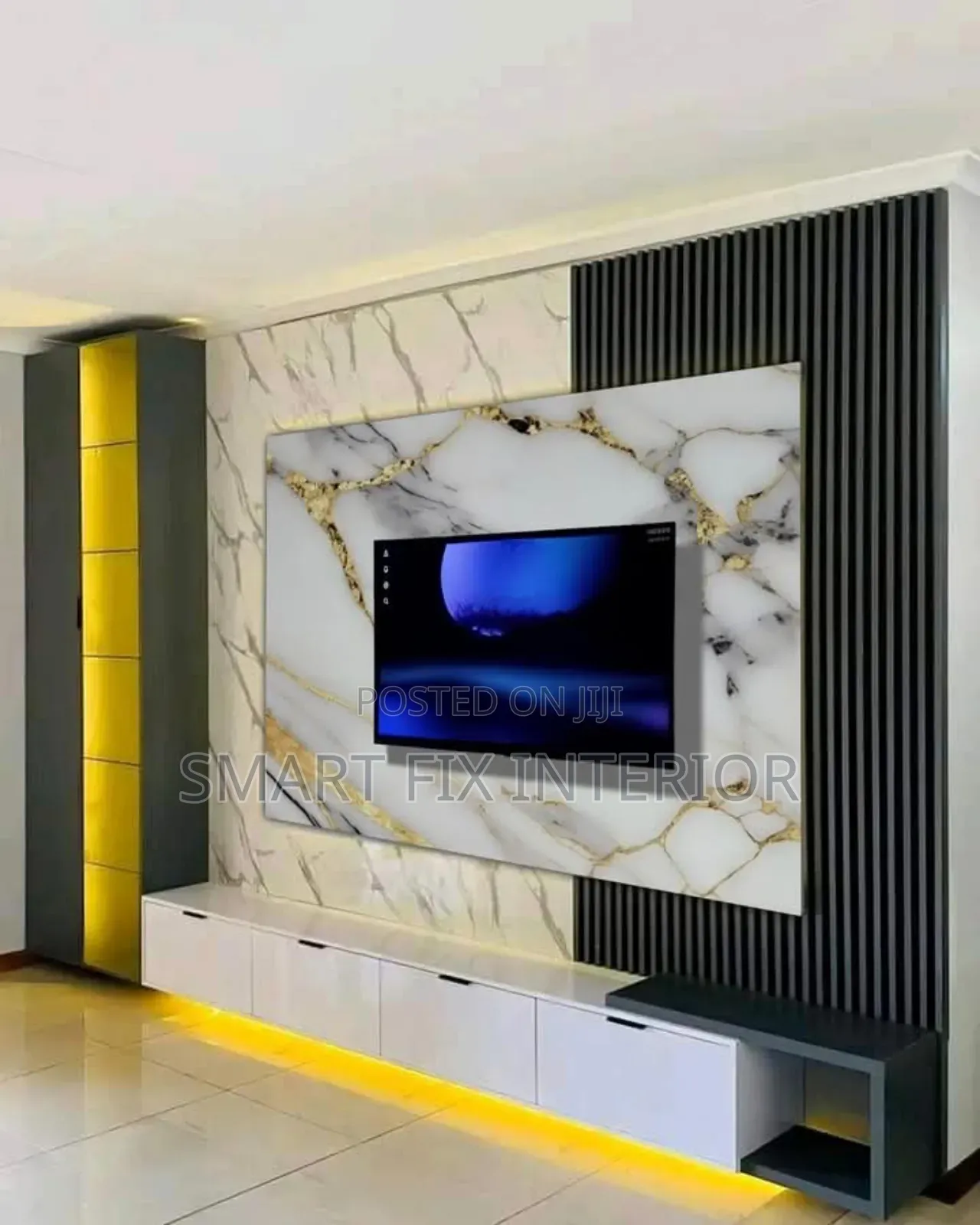 Modern Tv Stand/Fireplace Design and Installation/Decor