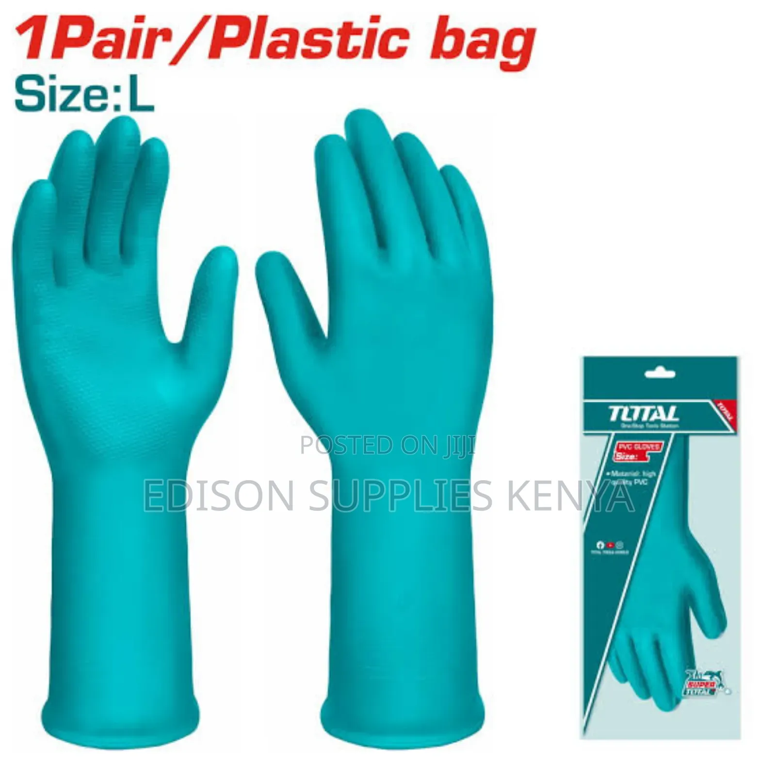 Total PVC Gloves Cleaning Dish Washing Gloves Heavy Duty