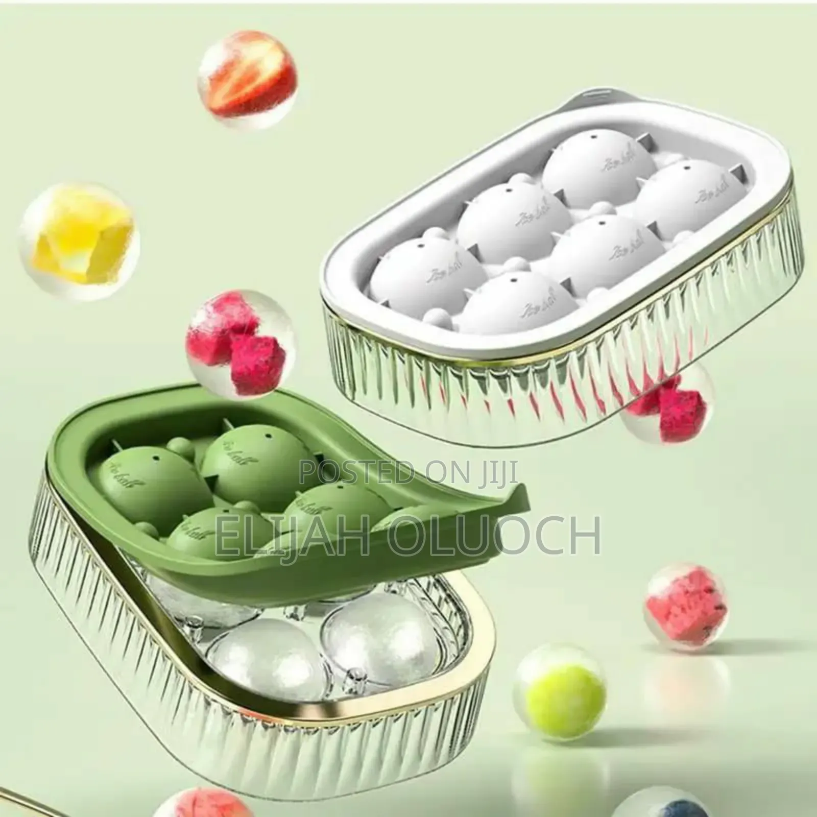 2 in 1 Ice Cube Maker With Tray and Ball Maker