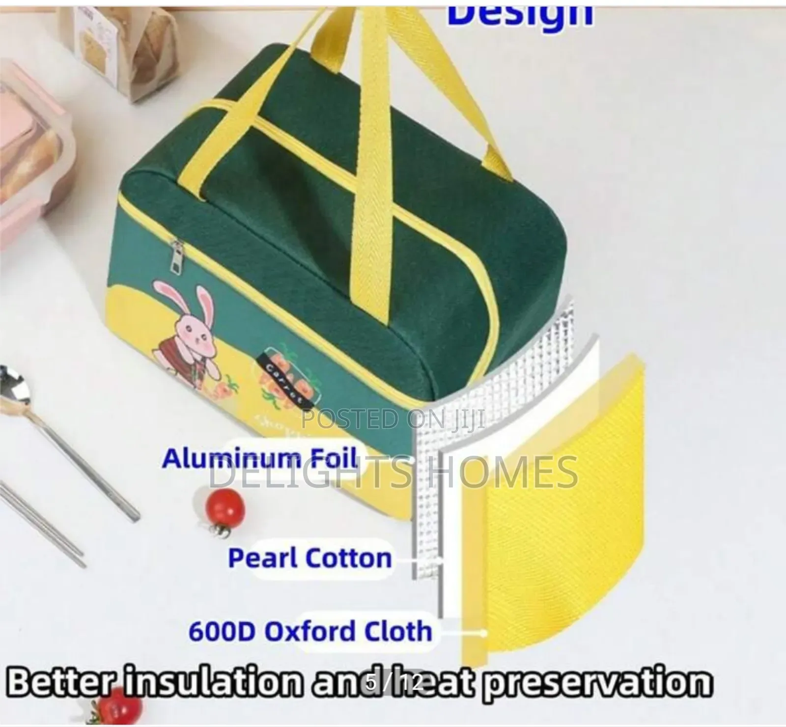 Oxford Cloth Insulated Lunch Bag-Ha