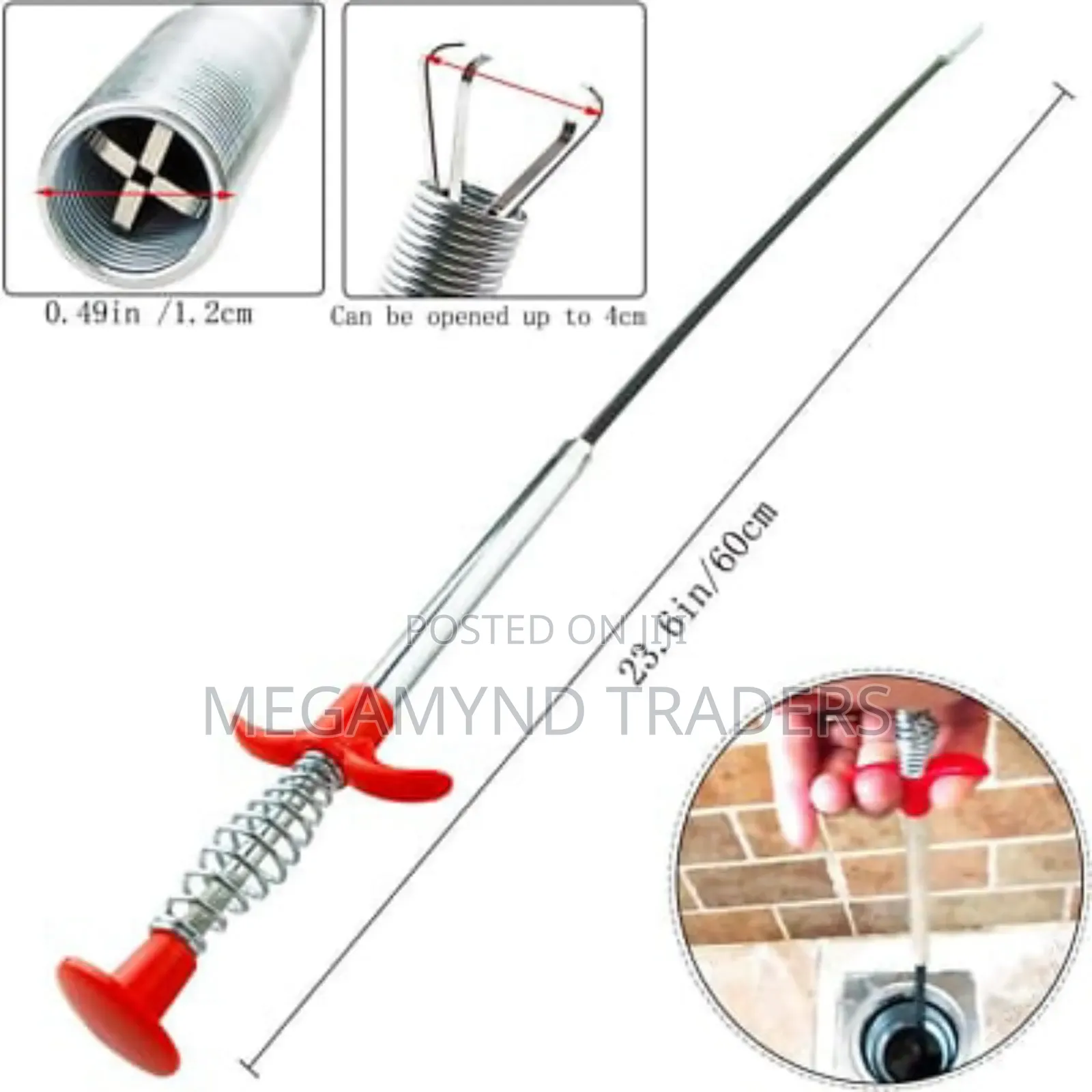 Flexible Grabbing Craw Pick Up Reacher/Drain Clog Remover