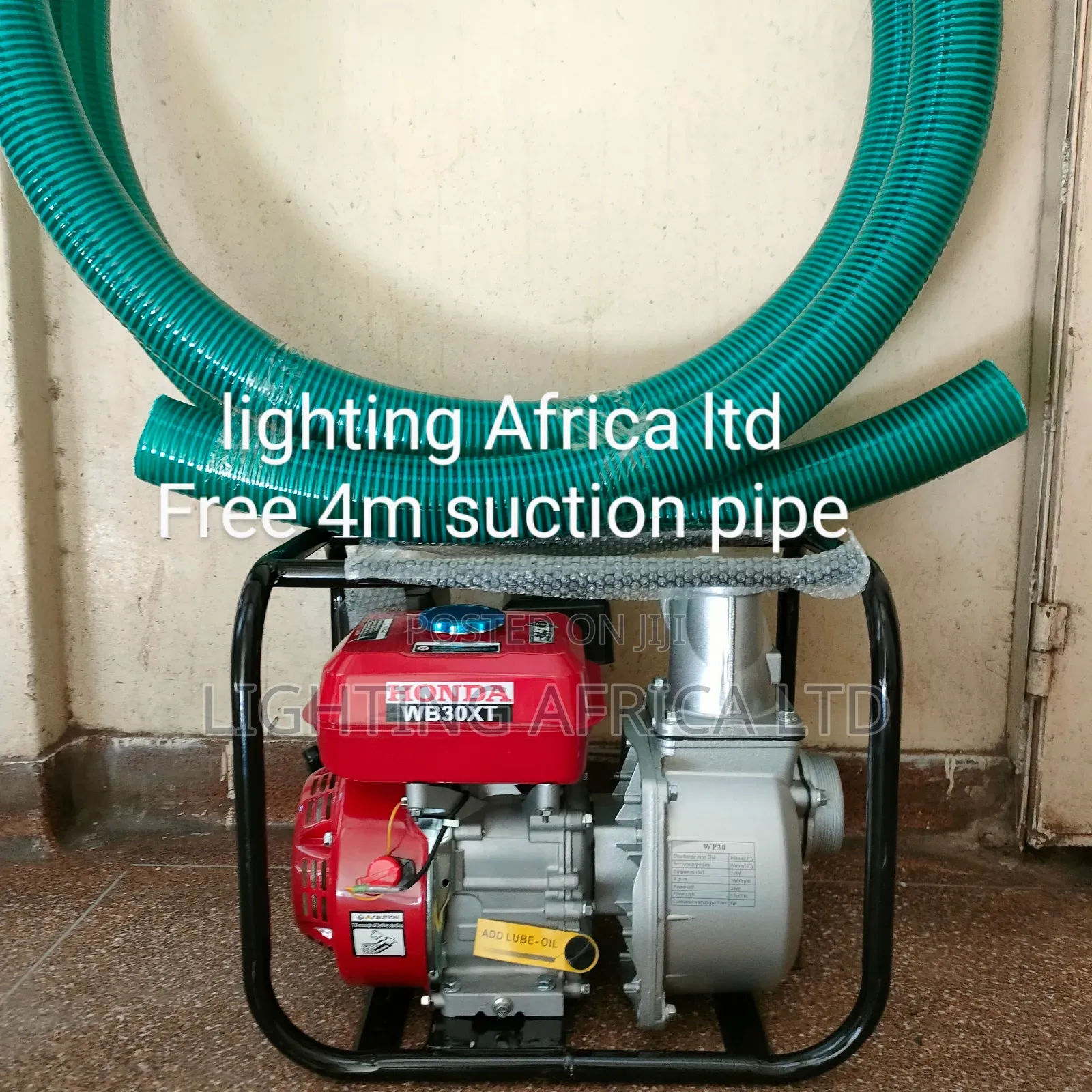 3" Honda Water Pump + 4m Heavy Gauge Suction Pipe
