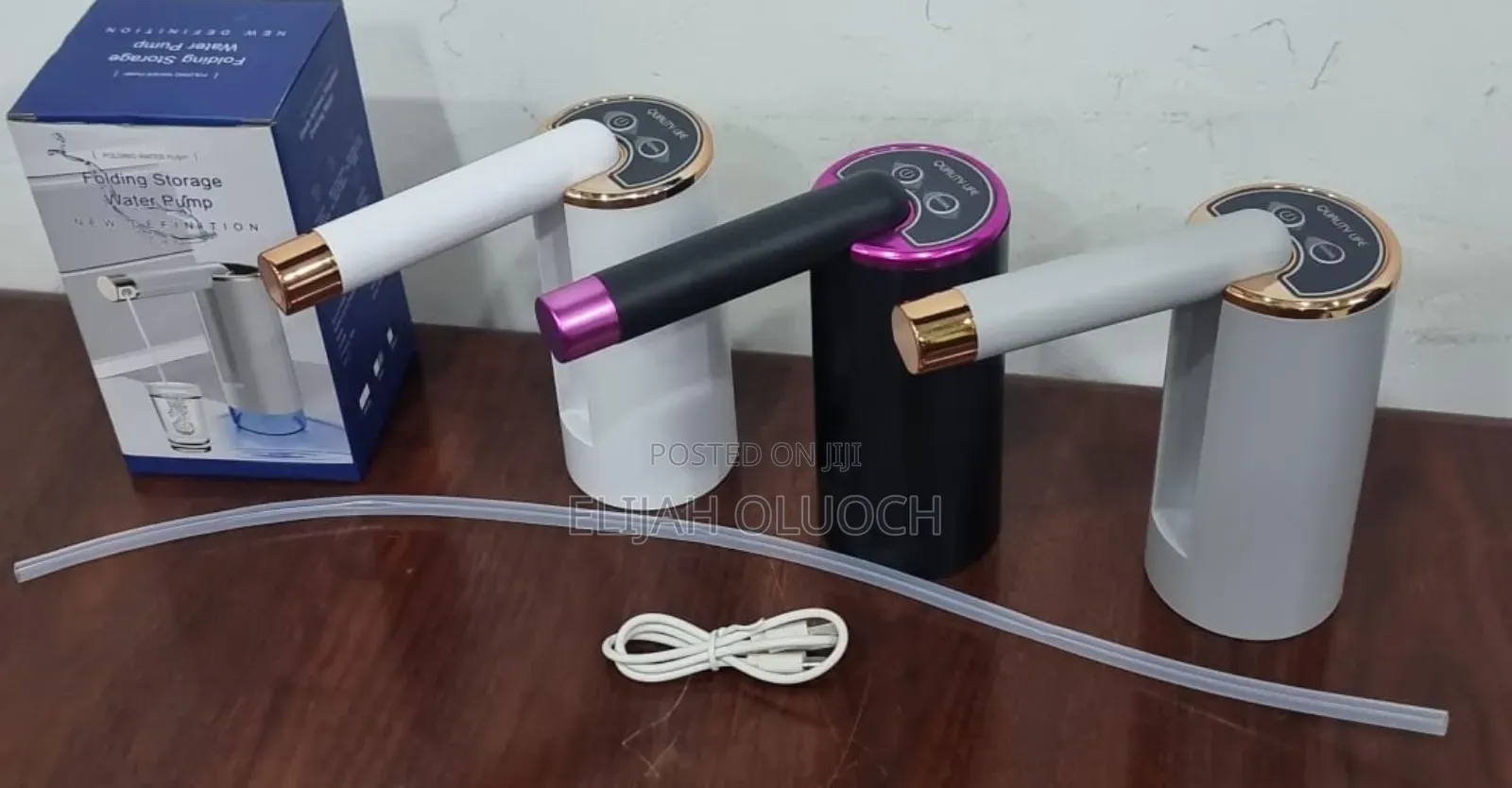 Rechargable Golden Folding Spout Automatic Water Pump