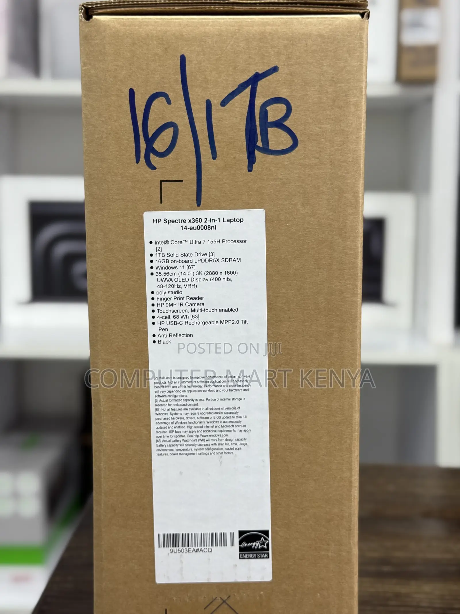New Laptop HP Spectre 14 16GB Intel Core Ultra 7 SSD 1T