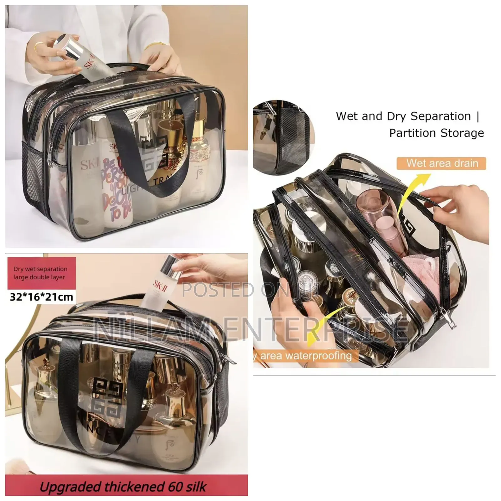 Travel Portable Cosmetic Bag*
Wash Bag