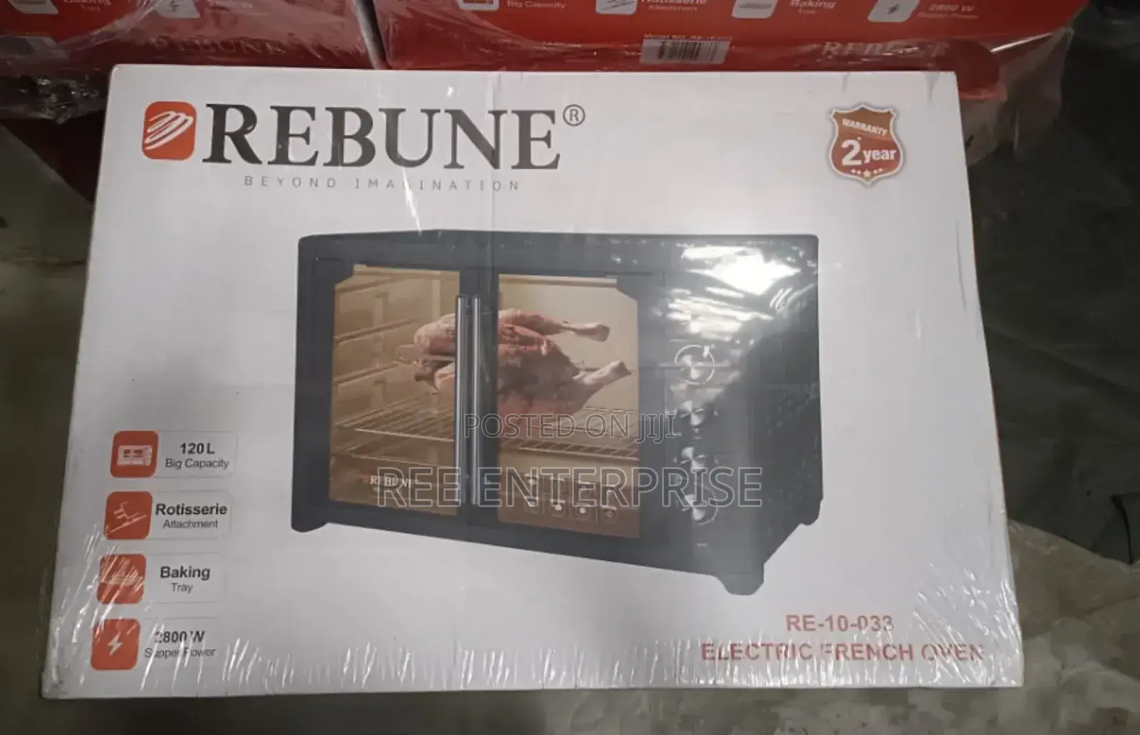 120 Litres Rebune Commercial Double Door Oven