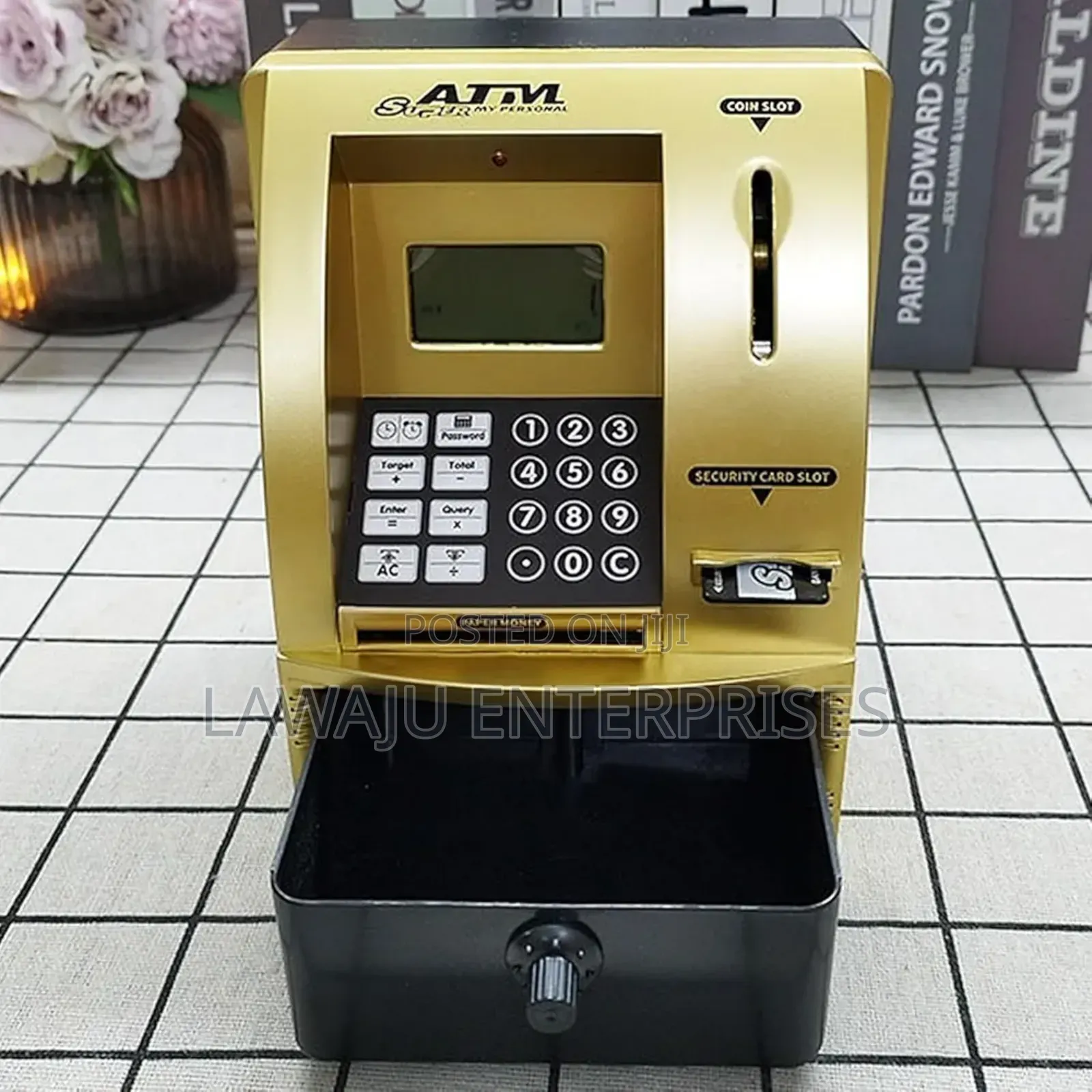 Gold Atm Piggy Bank