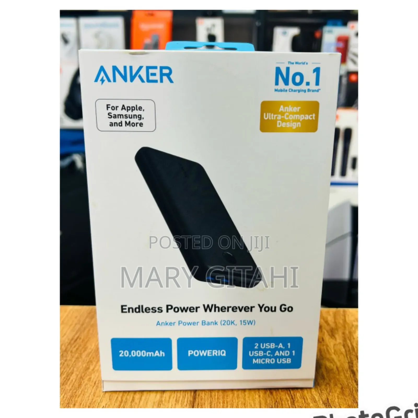 Anker Power Bank 20,000mah 15w at 