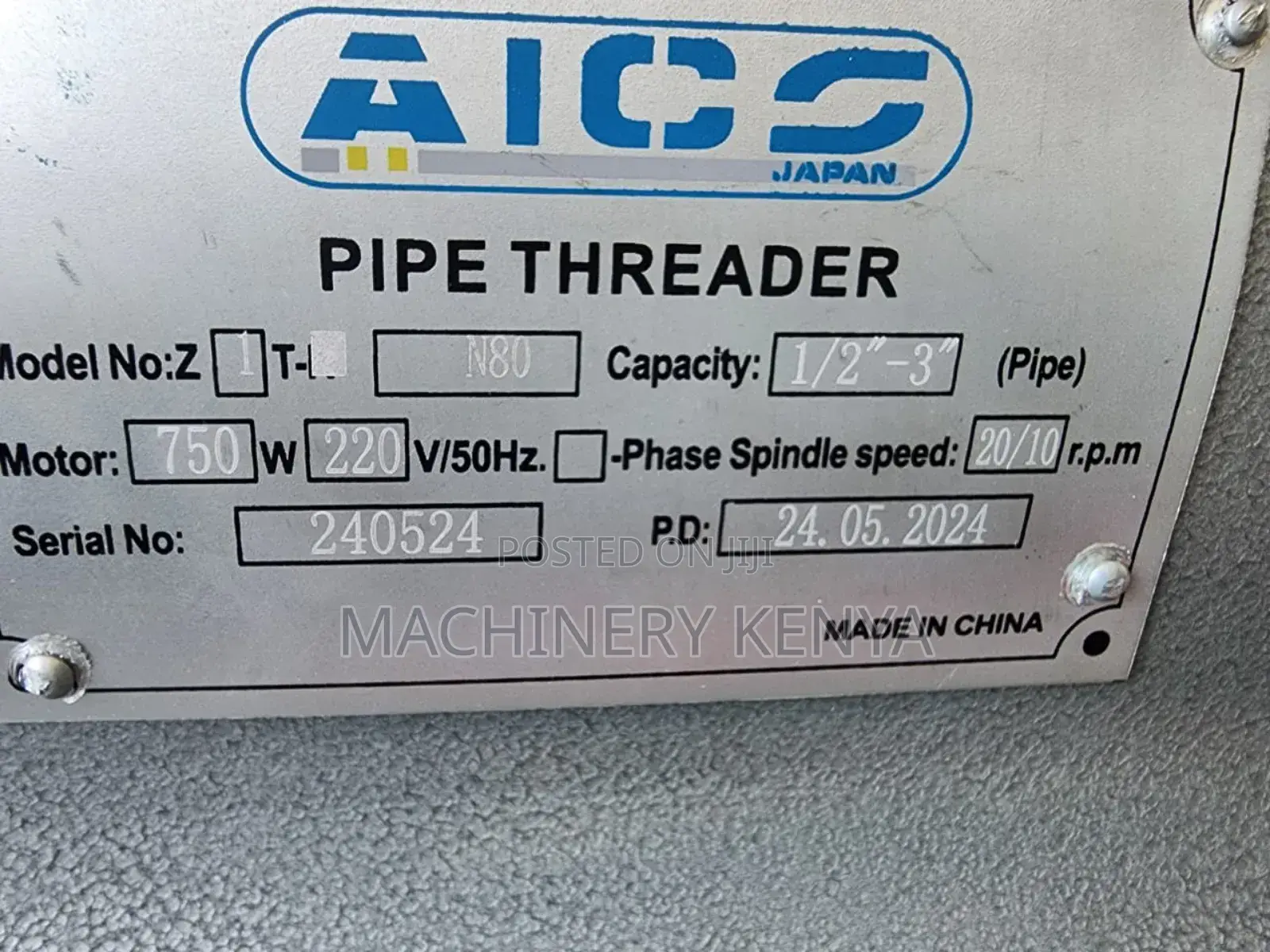 New Pipe Threader Half To 3"