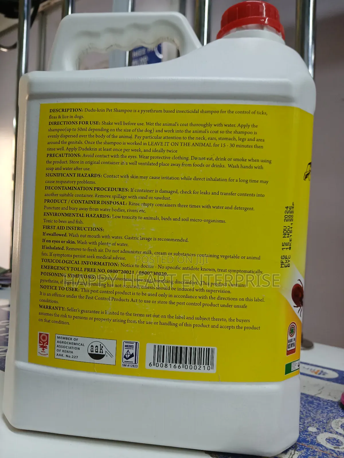 Dudu-krin Pet Shampoo Insecticidal Shampoo 5l