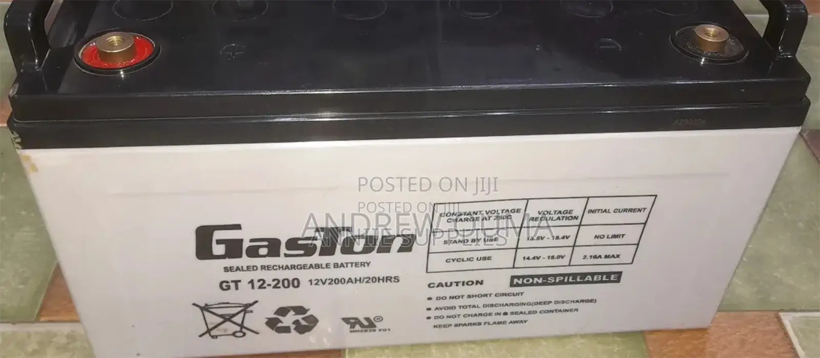 Gaston Solar Batteries 12v 200ah