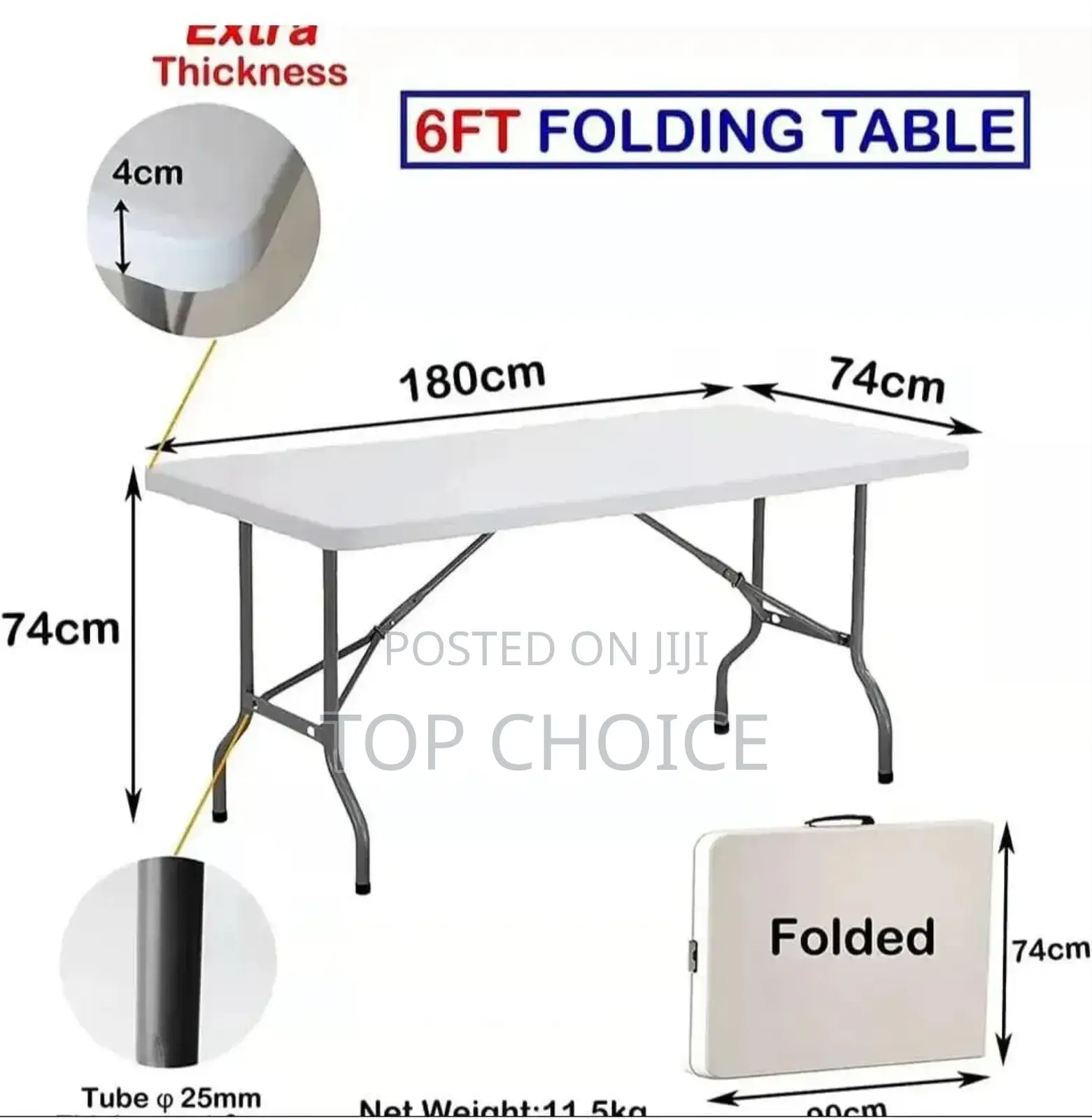 Foldable Plastic Table