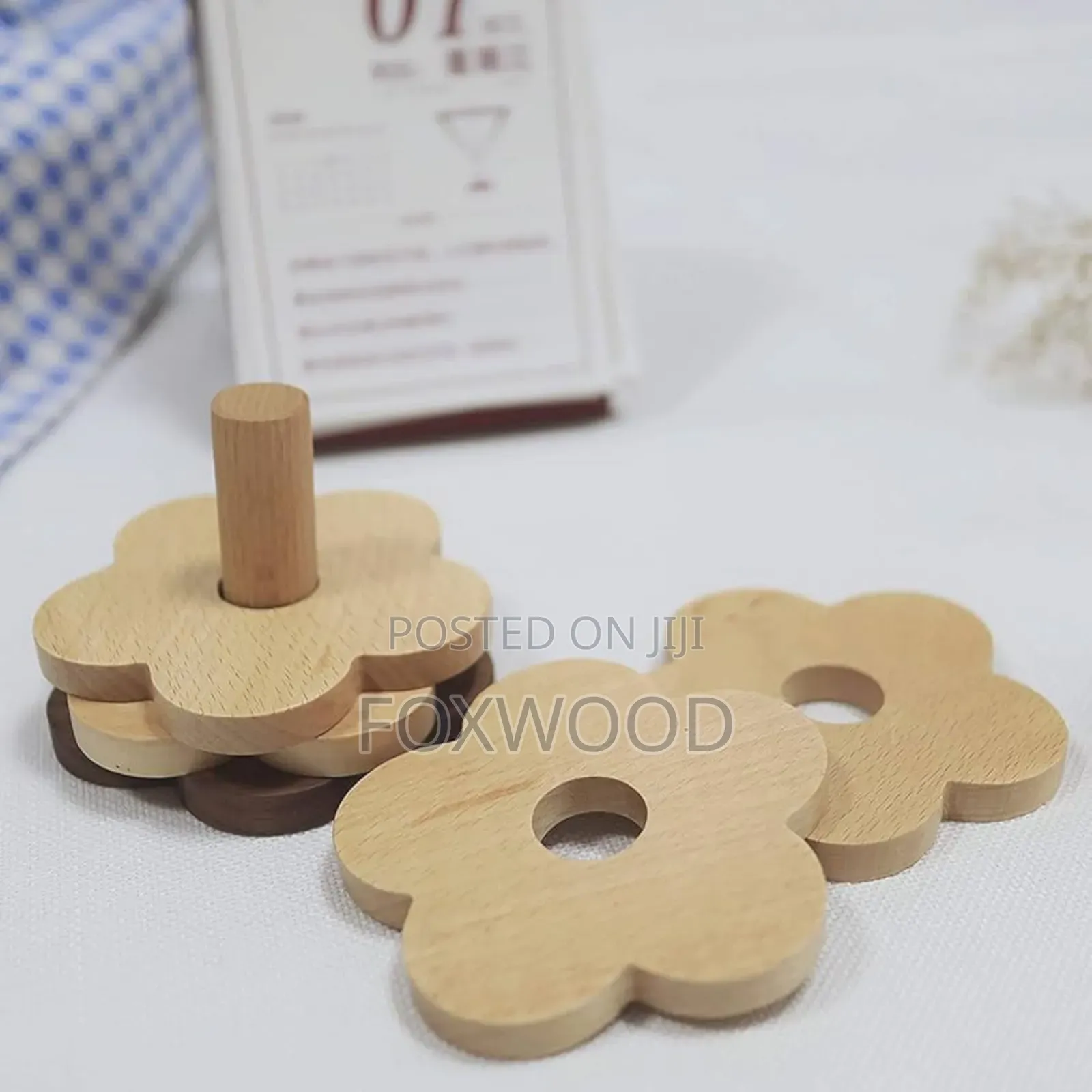 6 PCS Set Bamboo Coasters
