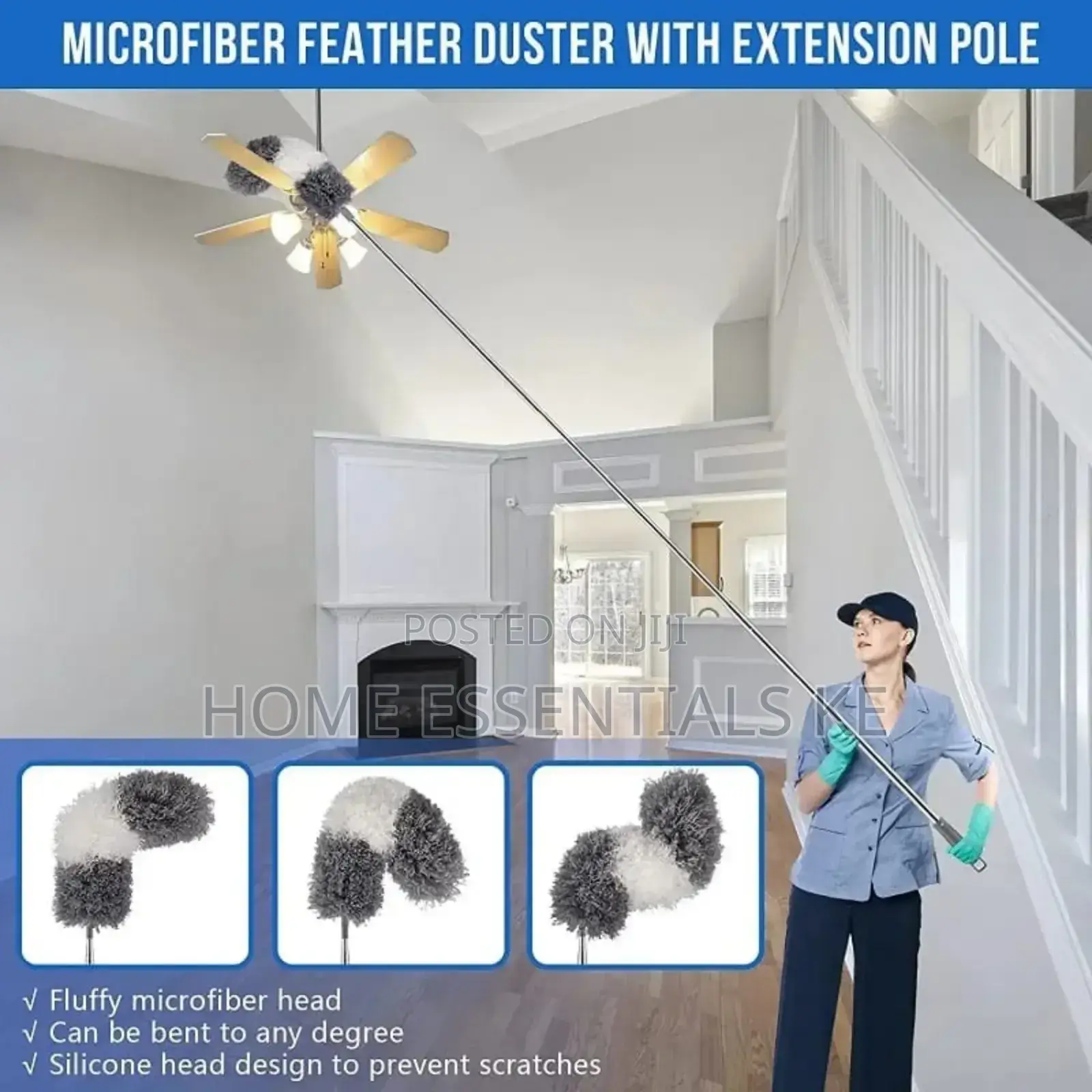 *Microfiber Duster Extra Long Telescopic Mop Duster