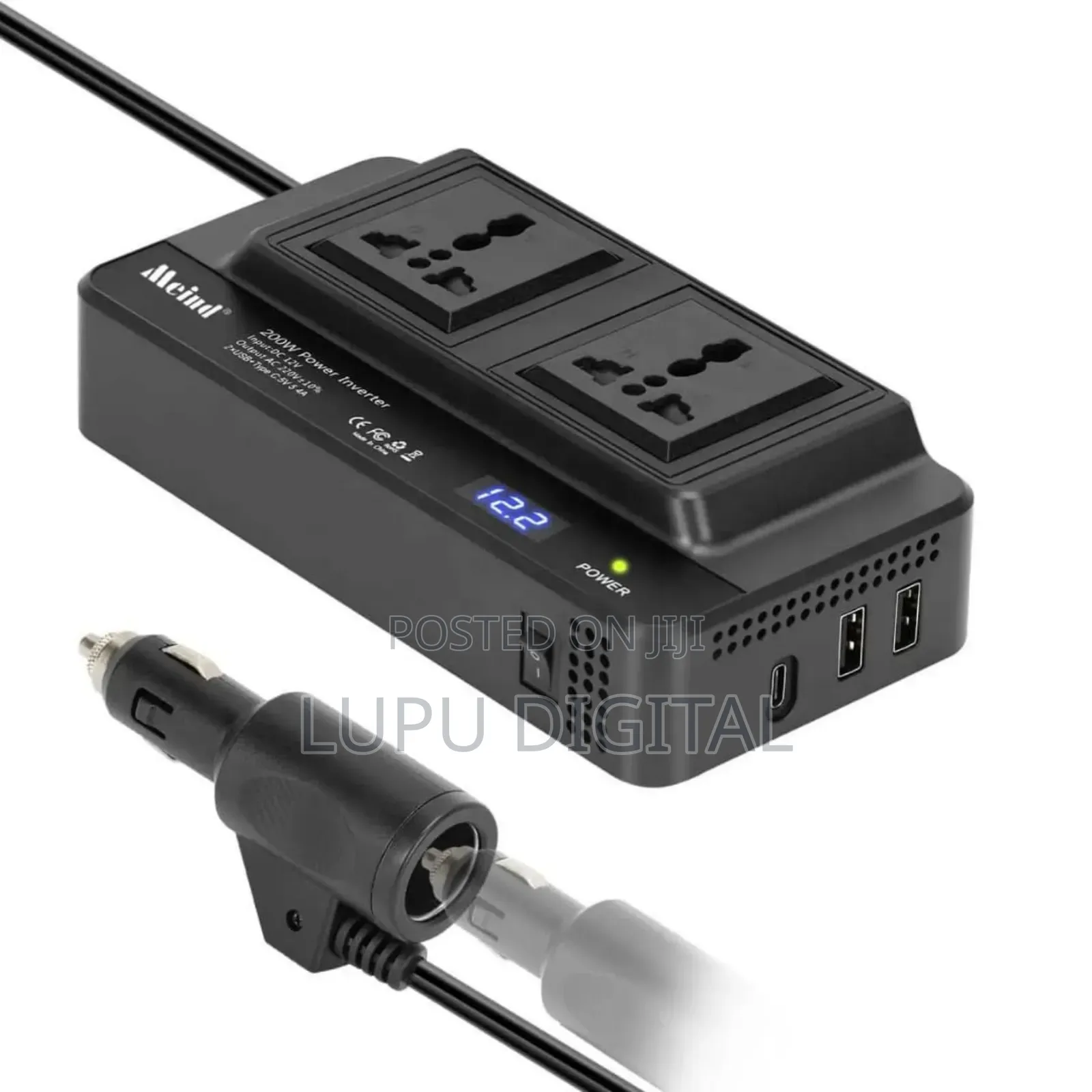 Type C Port 200w Car Inverter