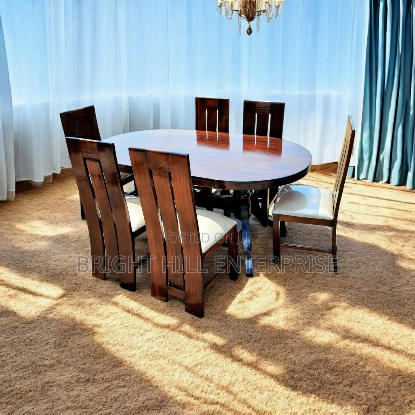 Dining Set Beautiful Oval Dining Set 6 Seater Available