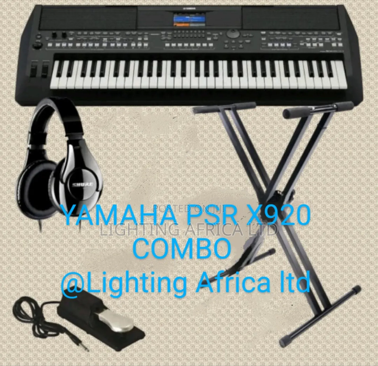 Yamaha PSR X 920 + Free Metallic Stand, Headphones Peddle