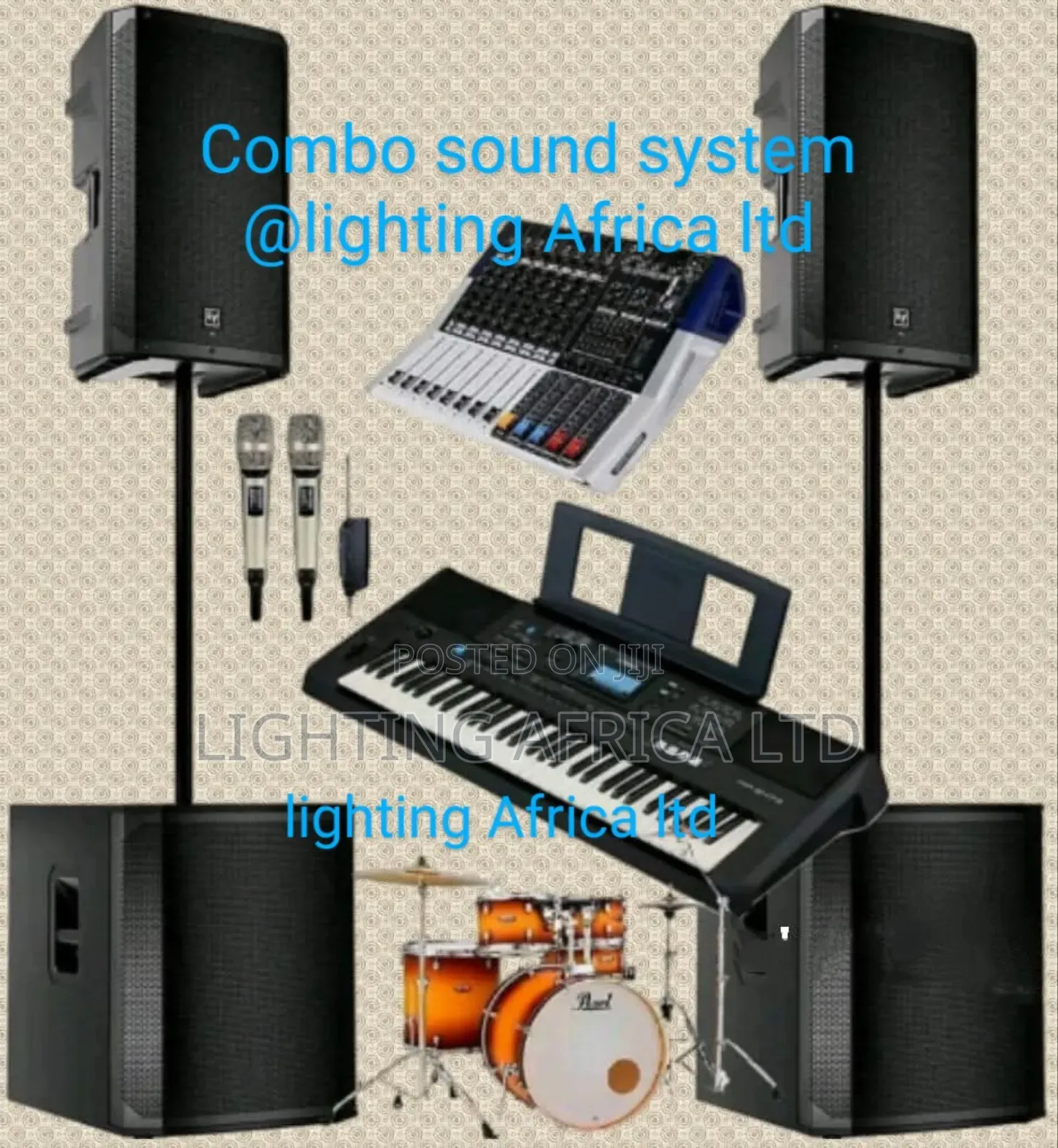 Church Sound System+Yamaha Keyboard PSR 473 +Tama Drum Set 5