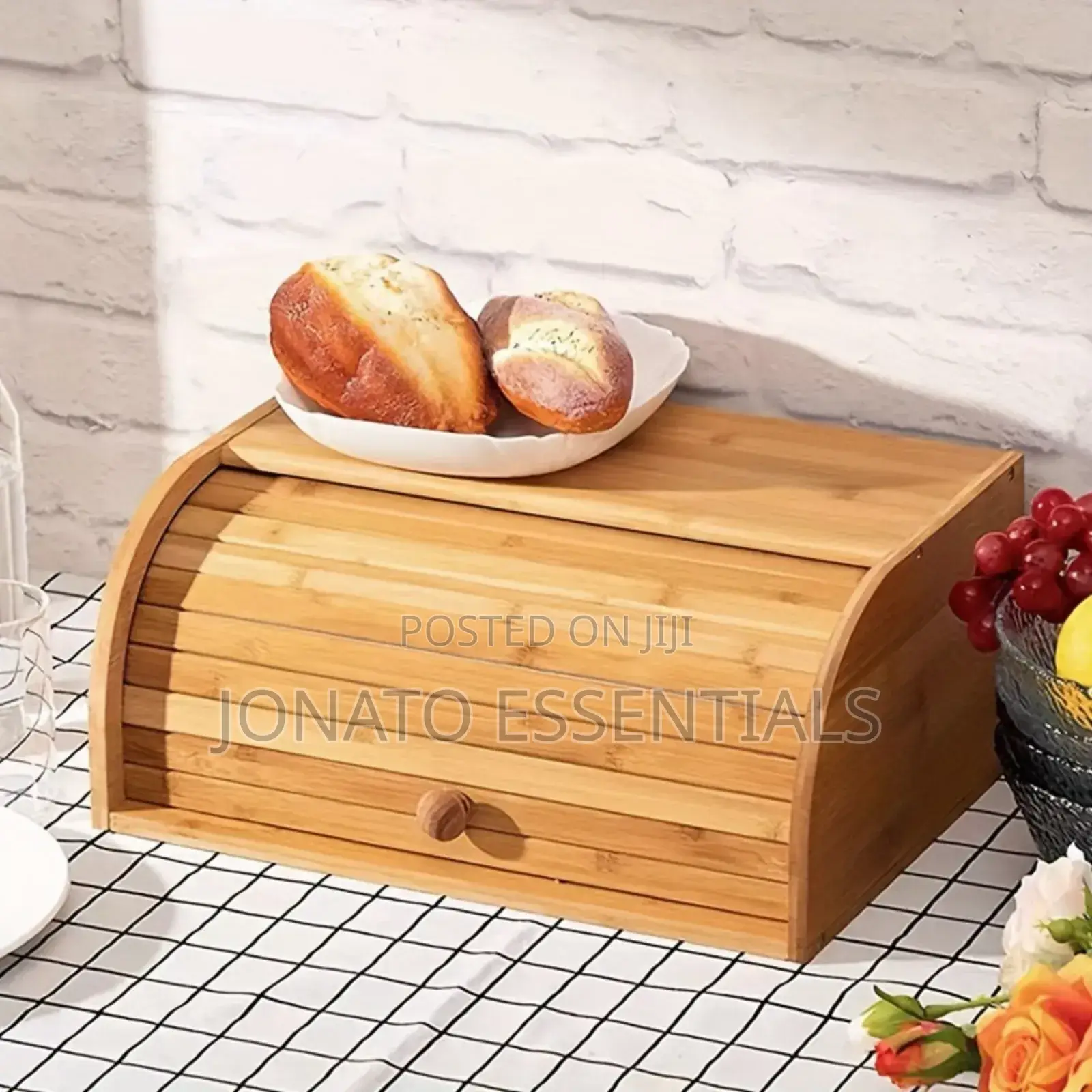 Bamboo Bread Storage Box, Storage Bin