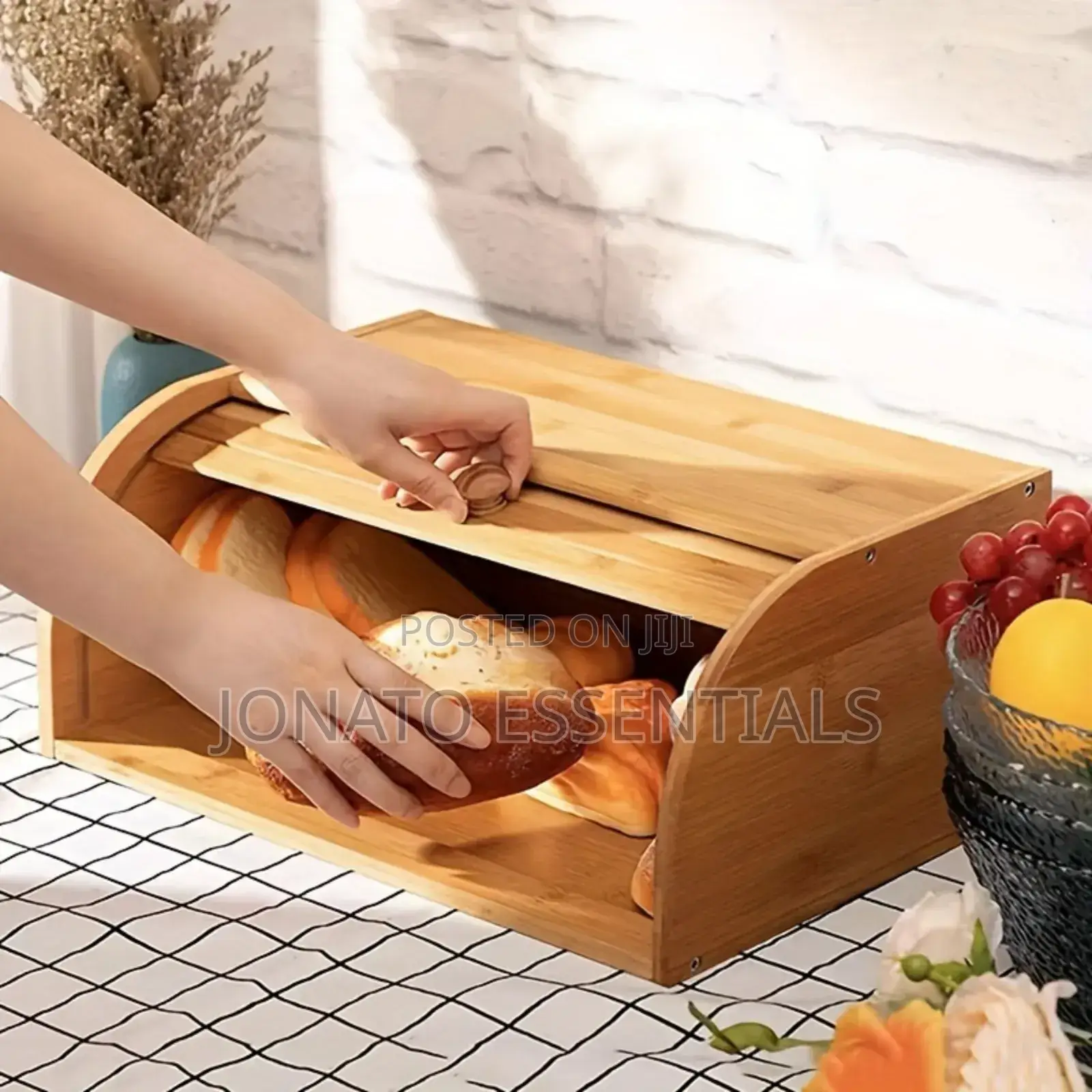 Bamboo Bread Storage Box, Storage Bin