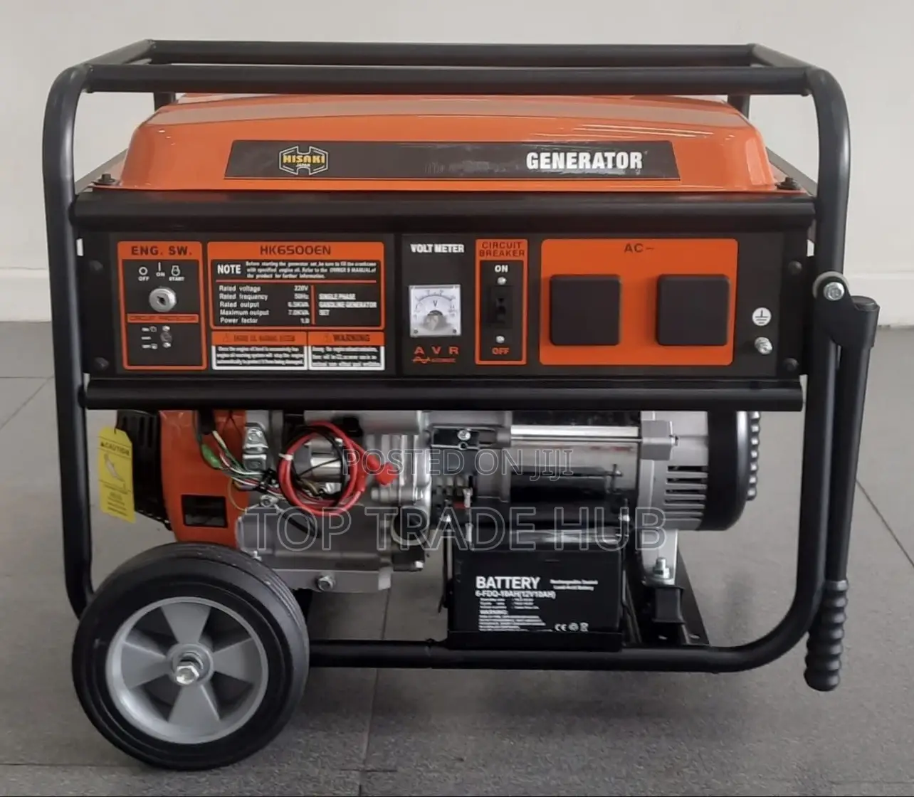 Robust Hisaki Japan Petrol Generator 7 Kva Single Phase