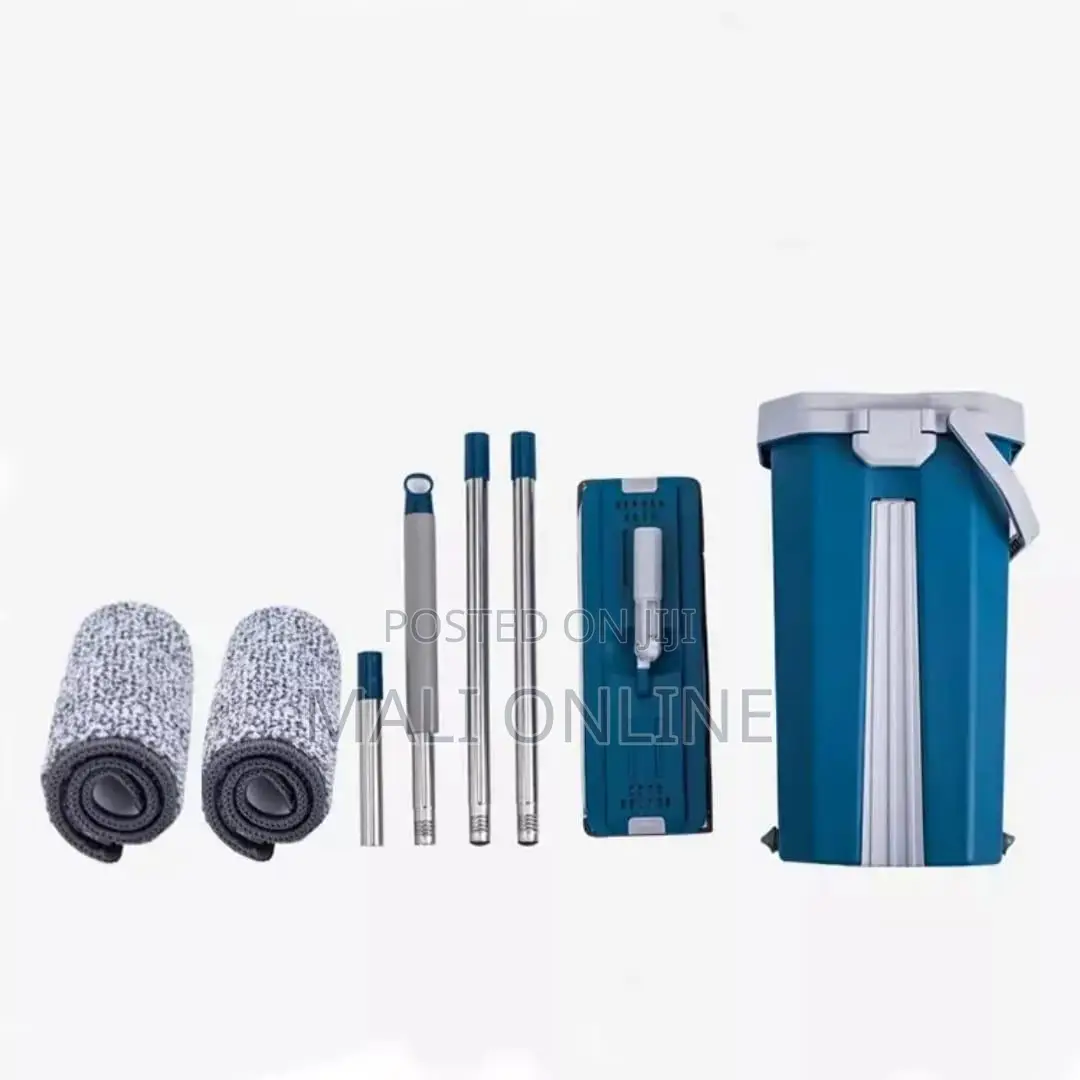 Flat Vertex Self Squeeze Mop With Bucket