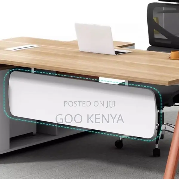 Office Table ; 1.8meters Pedestal L-Shape Executive Desk