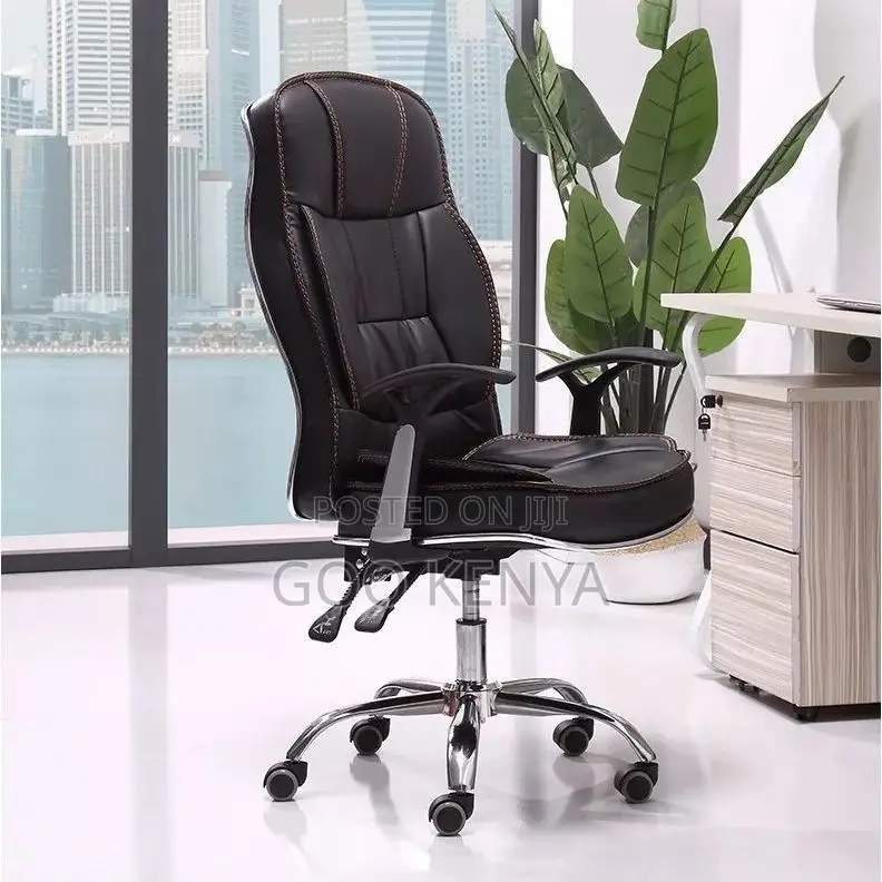 Office Chair ; Generic Orthopedic Leather Office Chair