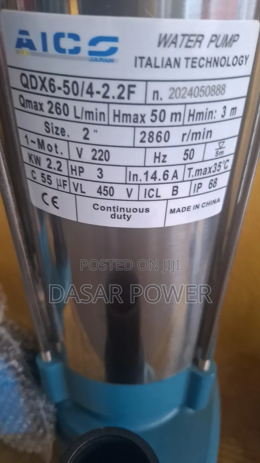 3hp Submersible Ac Pump